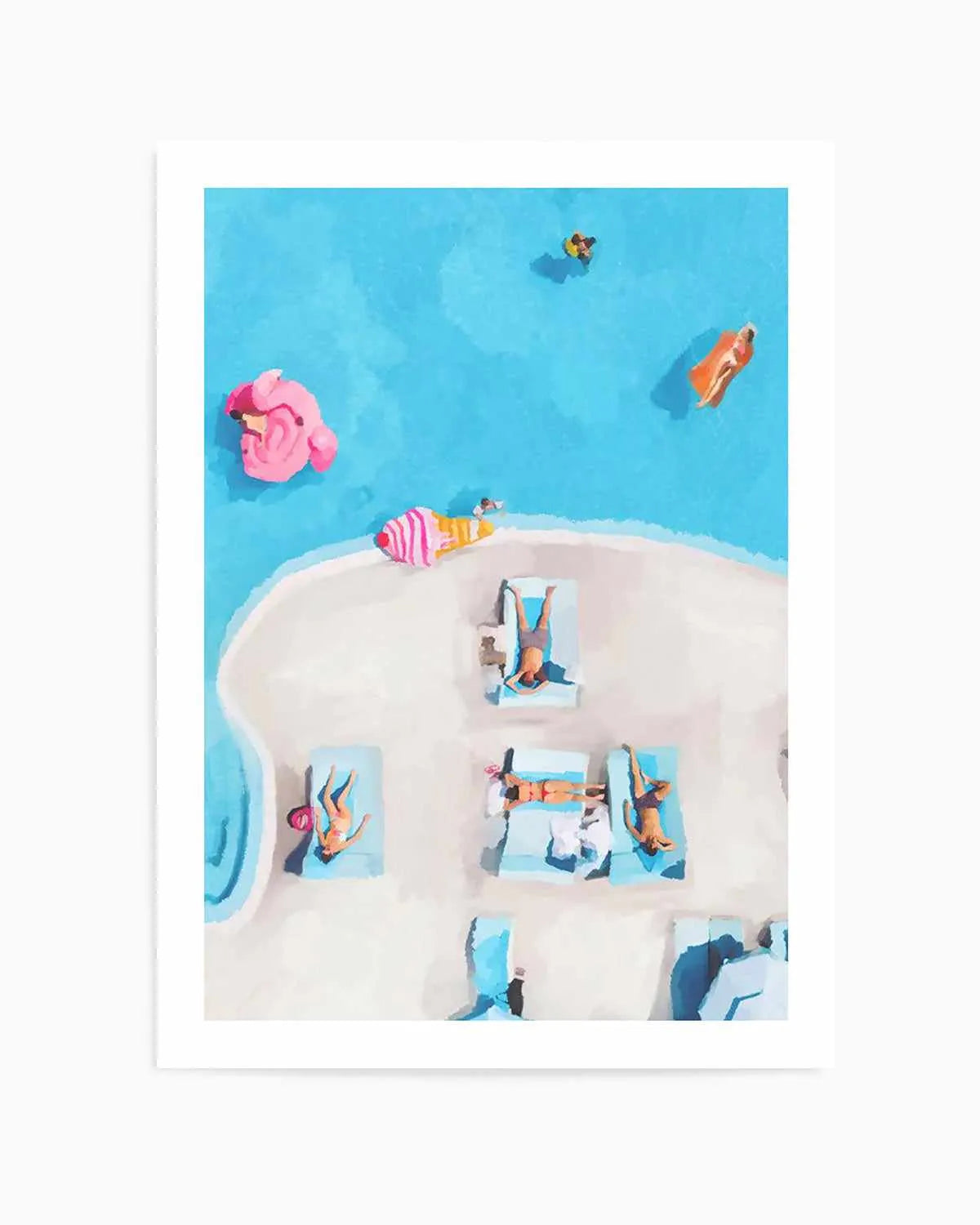 Swim Up I Art Print from Olive et Oriel where you can shop wallpaper and artworks online