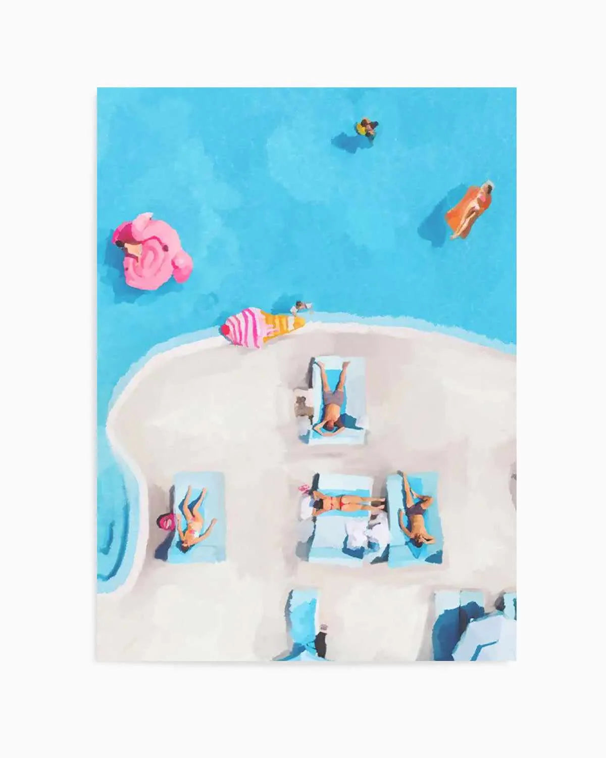 Swim Up I Art Print from Olive et Oriel where you can shop wallpaper and artworks online