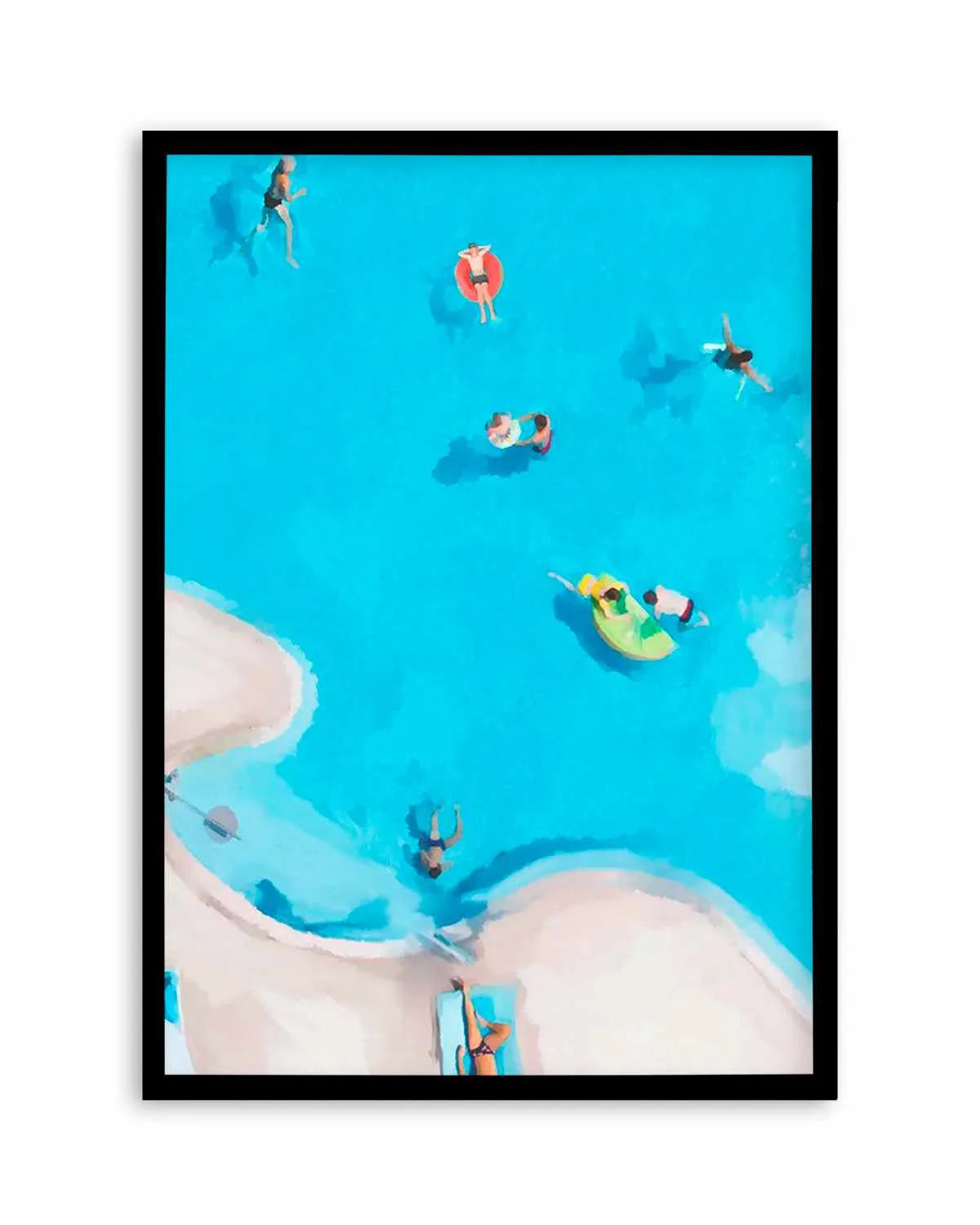 Swim Up II Art Print from Olive et Oriel where you can shop wallpaper and artworks online