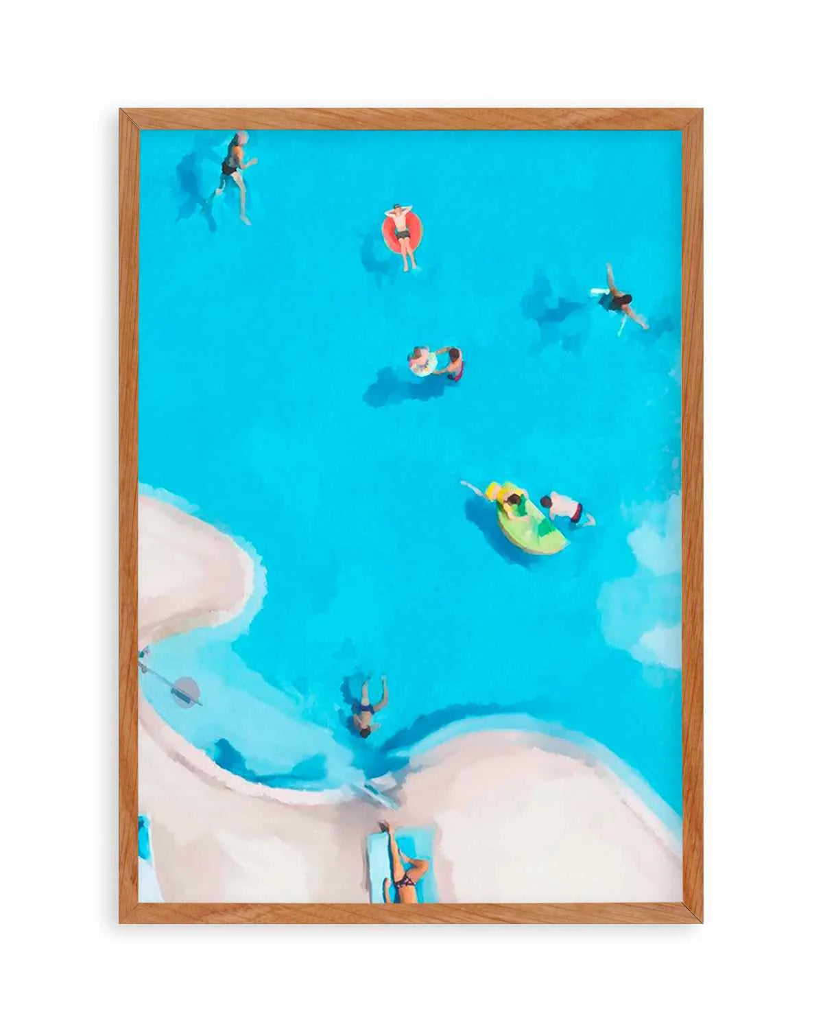 Swim Up II Art Print from Olive et Oriel where you can shop wallpaper and artworks online