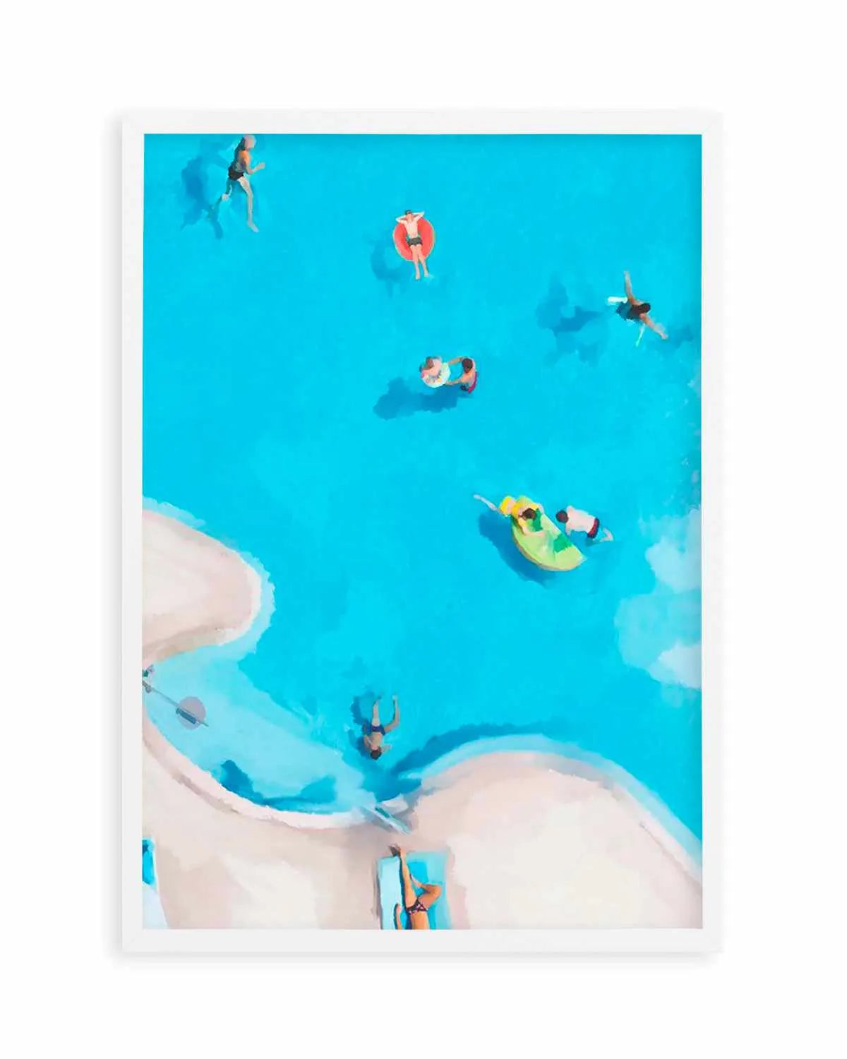 Swim Up II Art Print from Olive et Oriel where you can shop wallpaper and artworks online