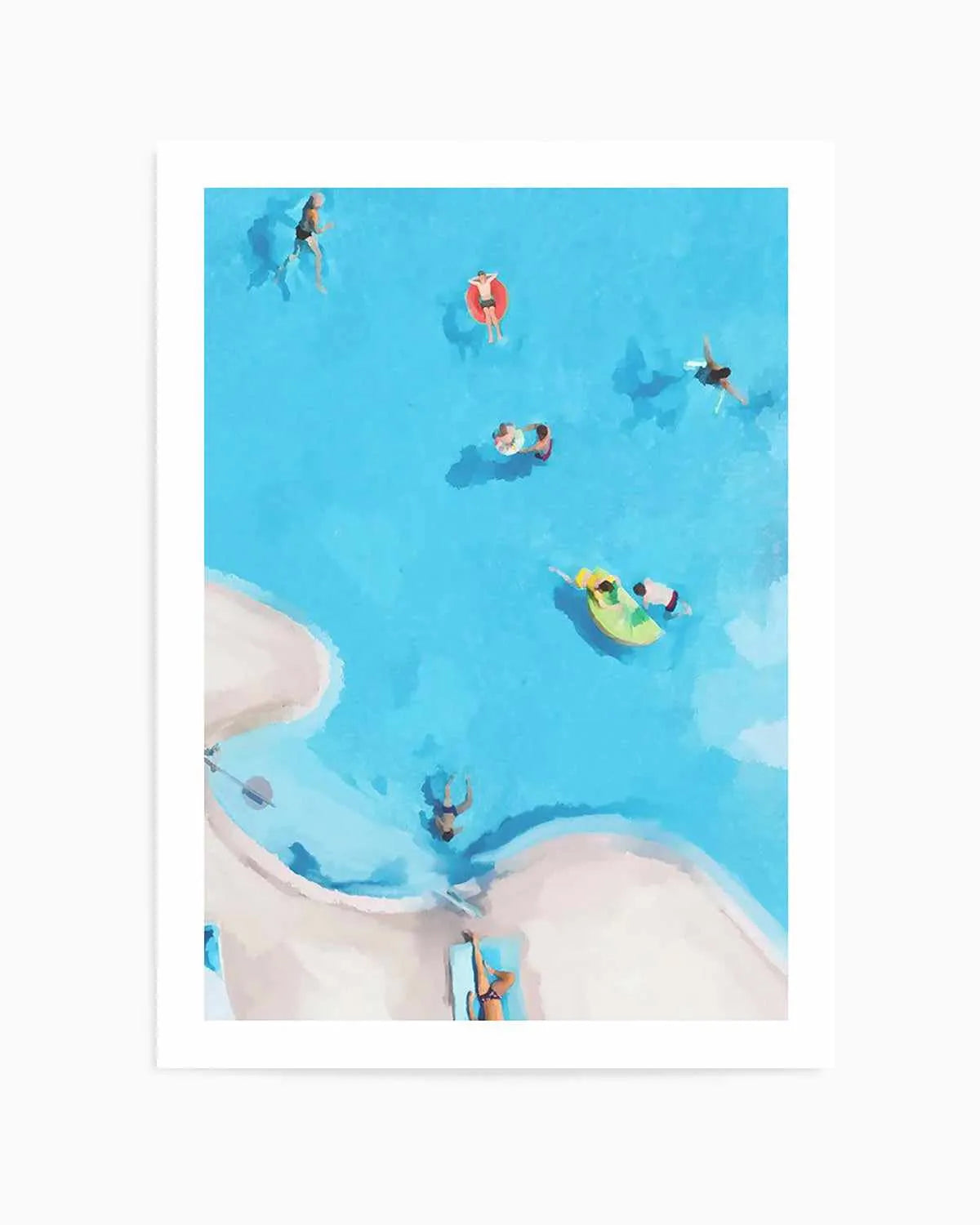 Swim Up II Art Print from Olive et Oriel where you can shop wallpaper and artworks online