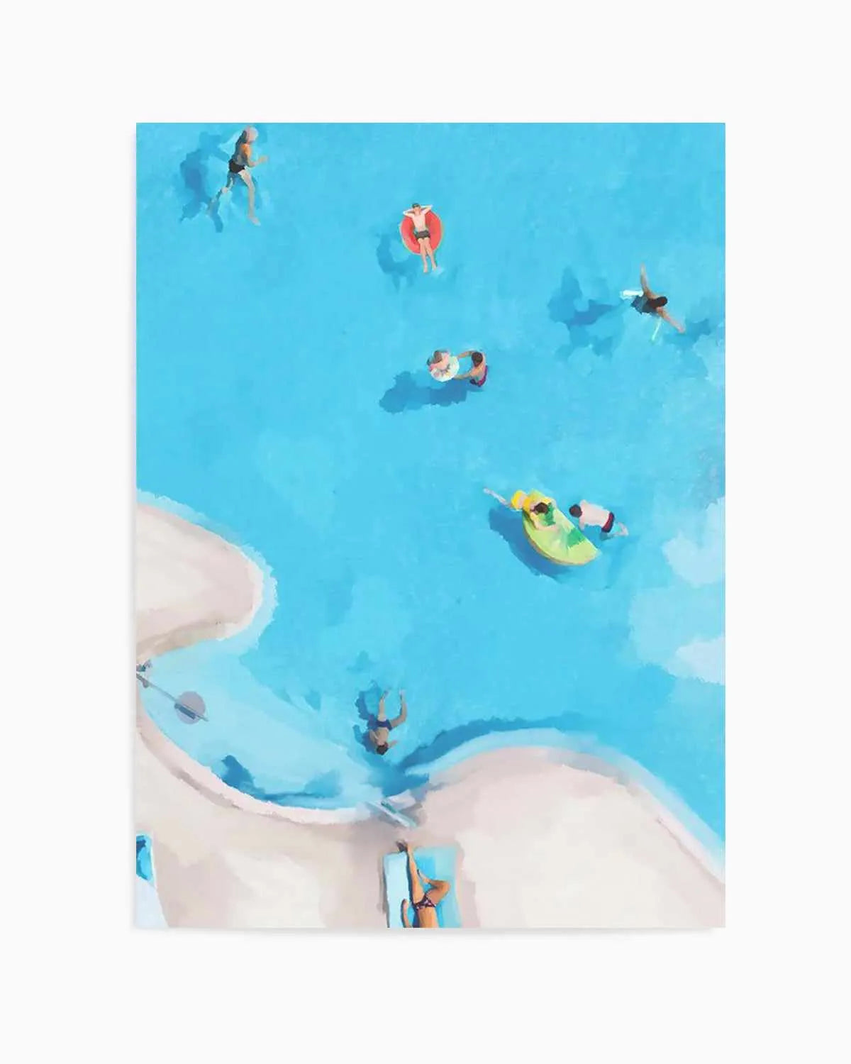 Swim Up II Art Print from Olive et Oriel where you can shop wallpaper and artworks online