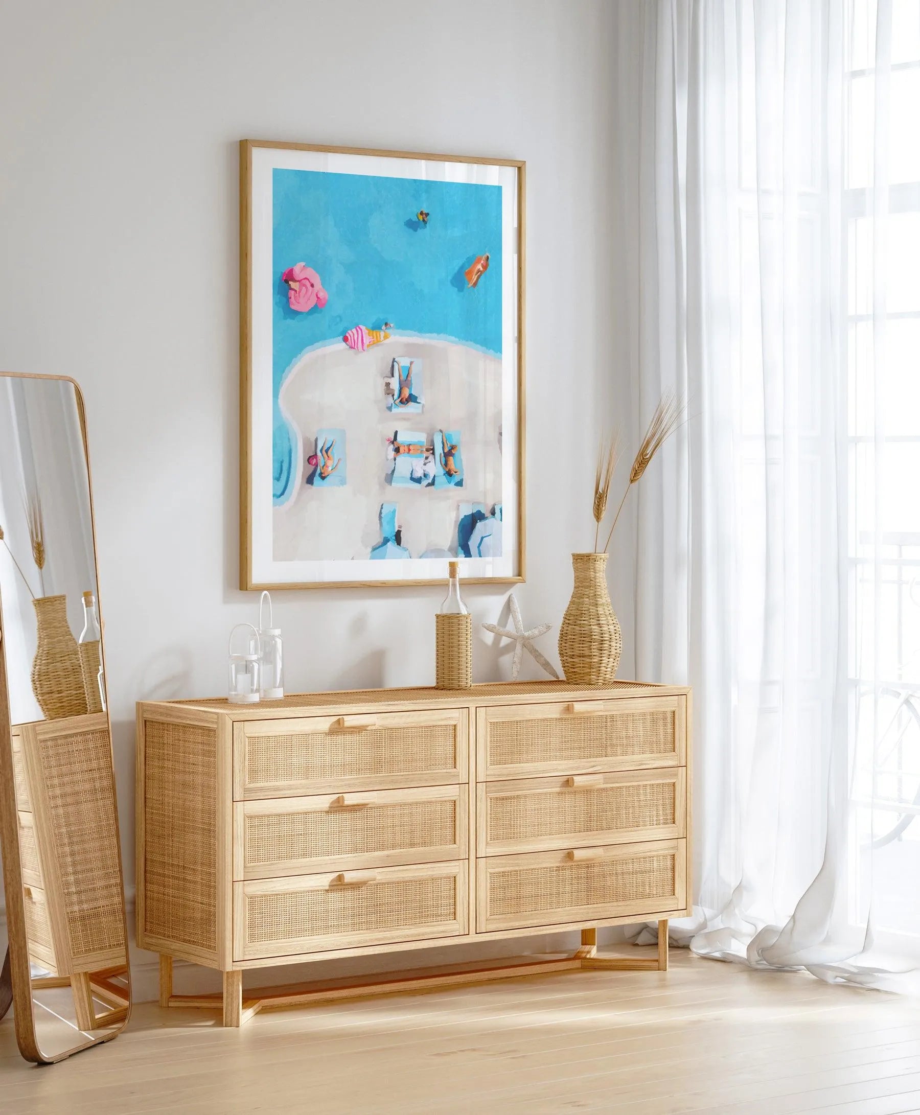 Swim Up I Art Print-PRINT-Olive et Oriel-Jess Mckinnon-Buy-Australian-Art-Prints-Online-with-Olive-et-Oriel-Your-Artwork-Specialists-Austrailia-Decorate-With-Coastal-Photo-Wall-Art-Prints-From-Our-Beach-House-Artwork-Collection-Fine-Poster-and-Framed-Artwork