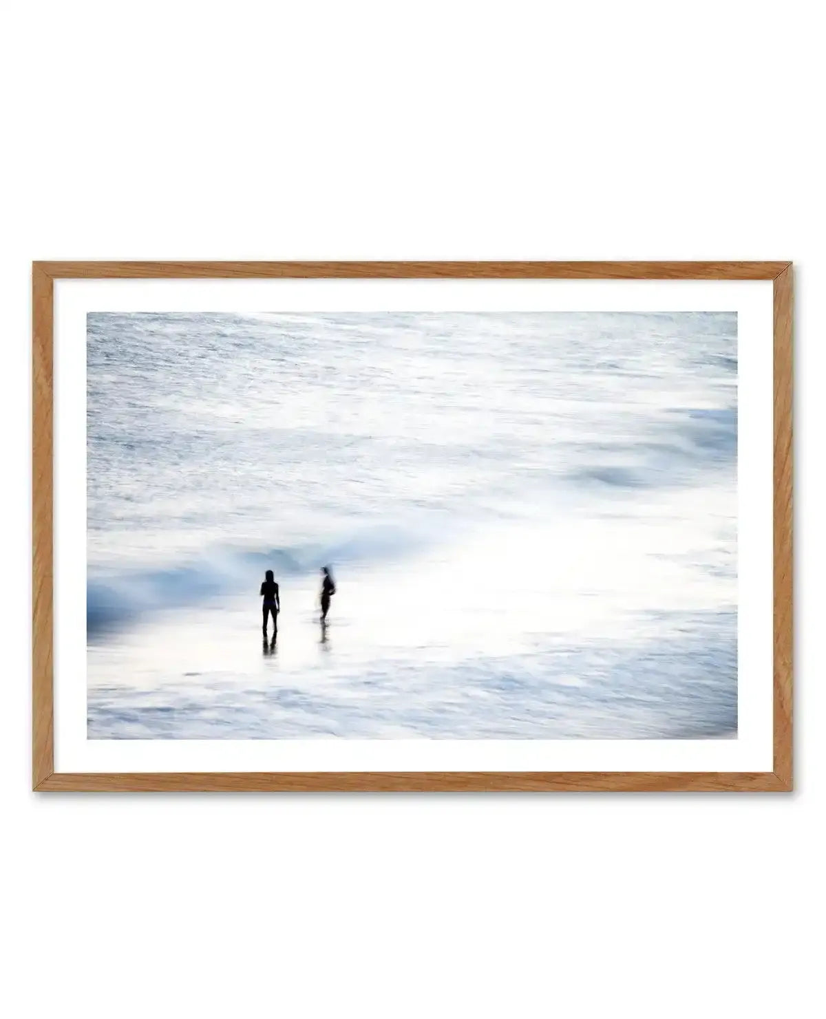 Swimmers at Dusk Art Print-PRINT-Olive et Oriel-Olive et Oriel-50x70 cm | 19.6" x 27.5"-Walnut-With White Border-Buy-Australian-Art-Prints-Online-with-Olive-et-Oriel-Your-Artwork-Specialists-Austrailia-Decorate-With-Coastal-Photo-Wall-Art-Prints-From-Our-Beach-House-Artwork-Collection-Fine-Poster-and-Framed-Artwork