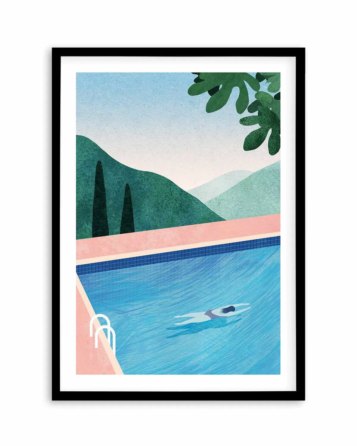 Swimming Pool, Tuscany by Henry Rivers Art Print from Olive et Oriel where you can shop wallpaper and artworks online