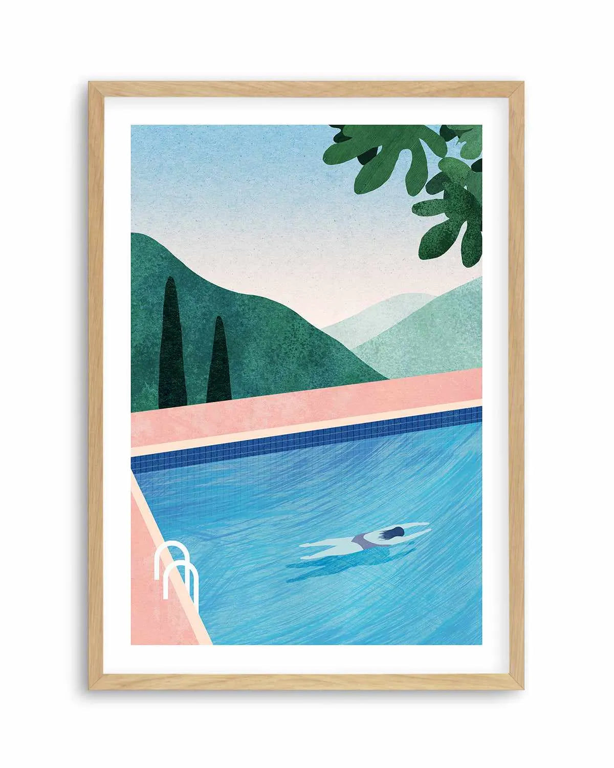 Swimming Pool, Tuscany by Henry Rivers Art Print from Olive et Oriel where you can shop wallpaper and artworks online