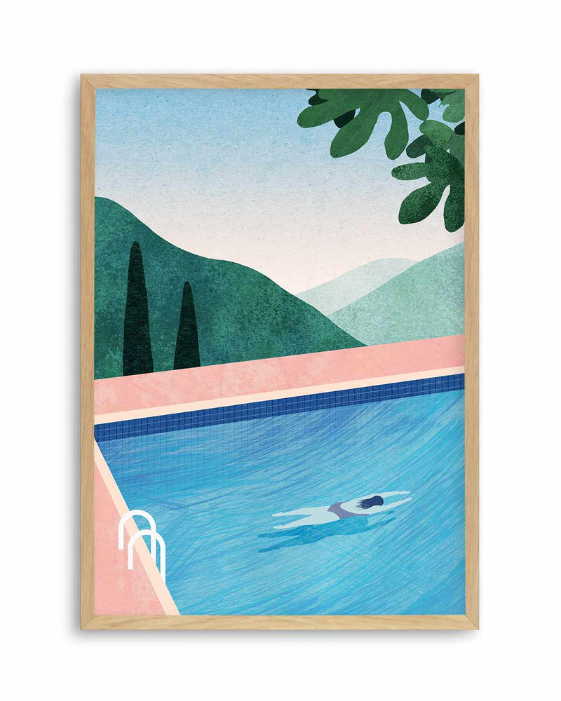 Swimming Pool, Tuscany by Henry Rivers Art Print