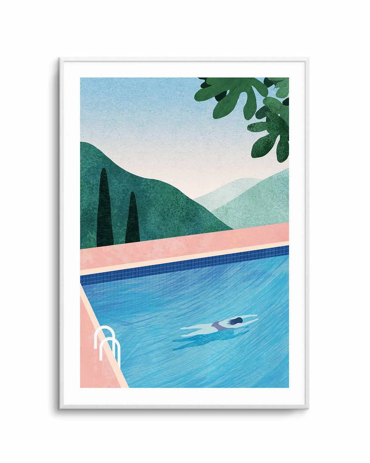 Swimming Pool, Tuscany by Henry Rivers Art Print from Olive et Oriel where you can shop wallpaper and artworks online
