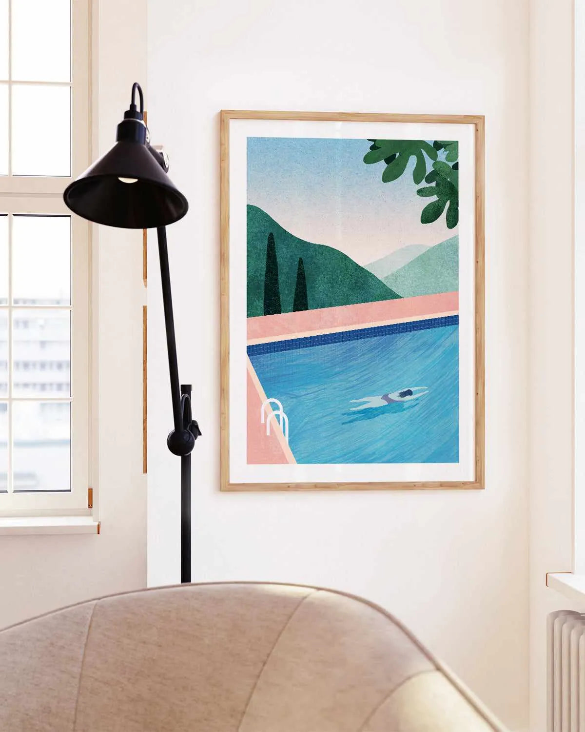 Swimming Pool, Tuscany by Henry Rivers Art Print from Olive et Oriel where you can shop wallpaper and artworks online