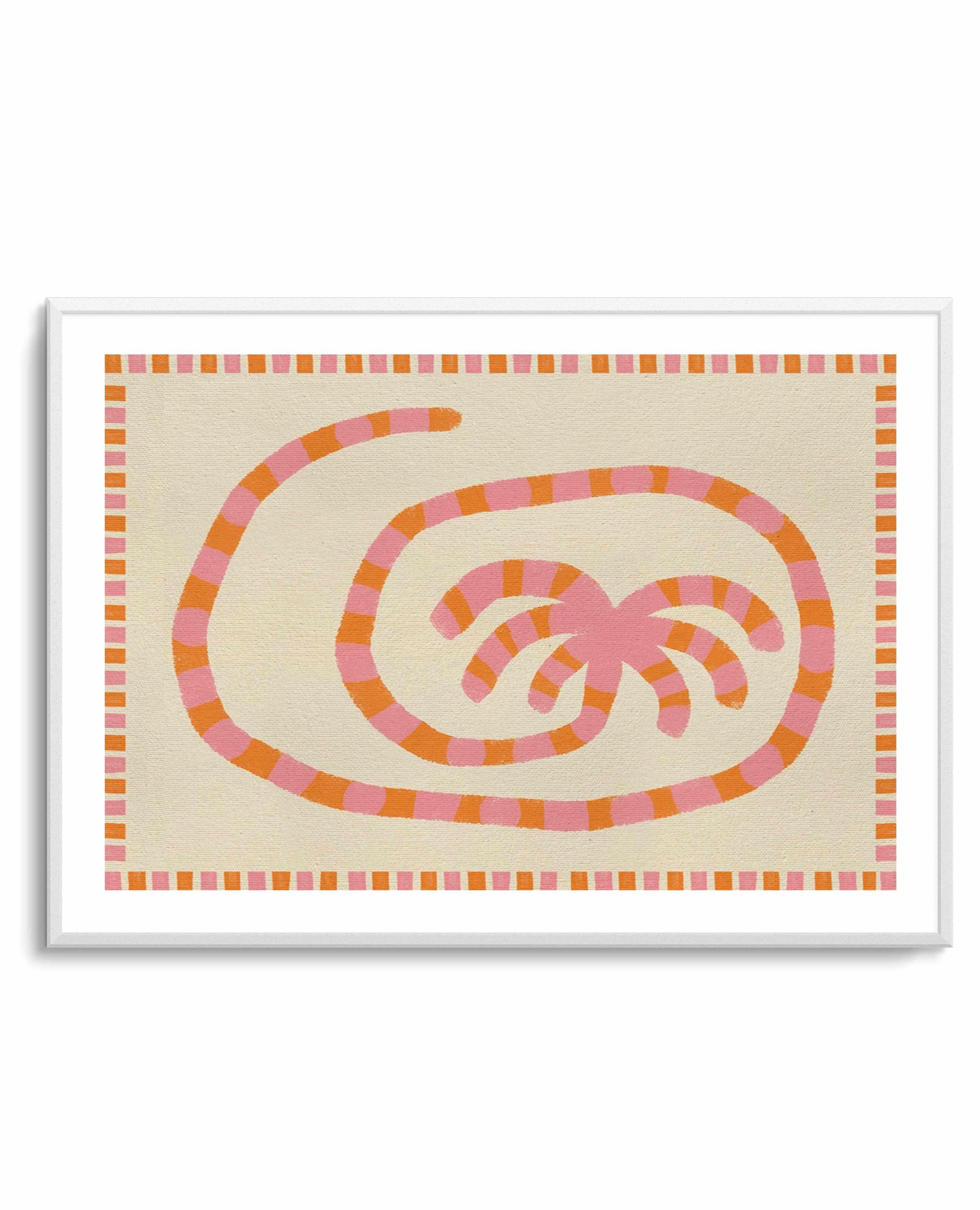 Swirl of Summer Palm by Shatha Al Dafai | Art Print from Olive et Oriel where you can shop wallpaper and artworks online