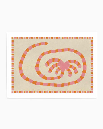 Swirl of Summer Palm by Shatha Al Dafai | Art Print from Olive et Oriel where you can shop wallpaper and artworks online