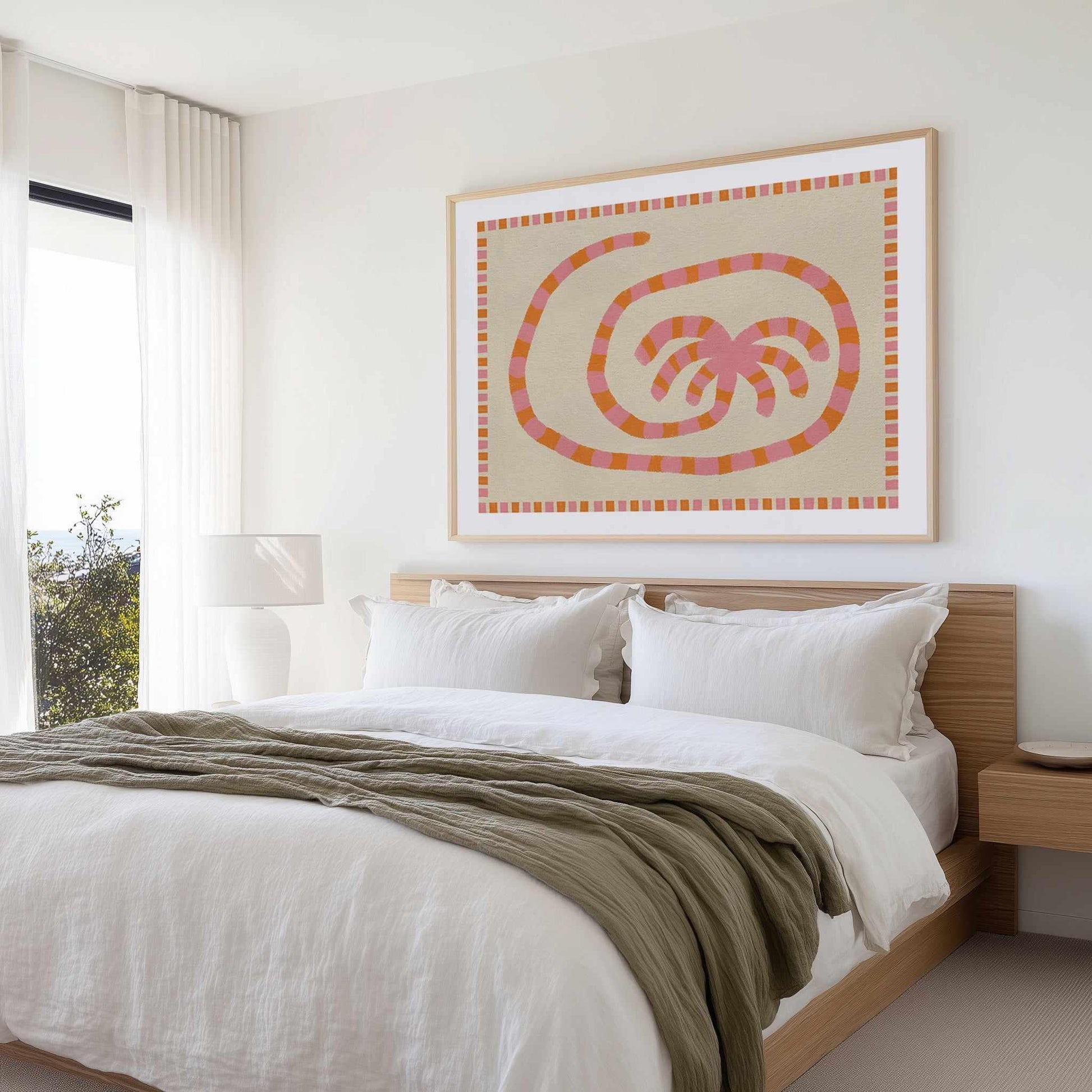 Swirl of Summer Palm by Shatha Al Dafai | Art Print from Olive et Oriel where you can shop wallpaper and artworks online