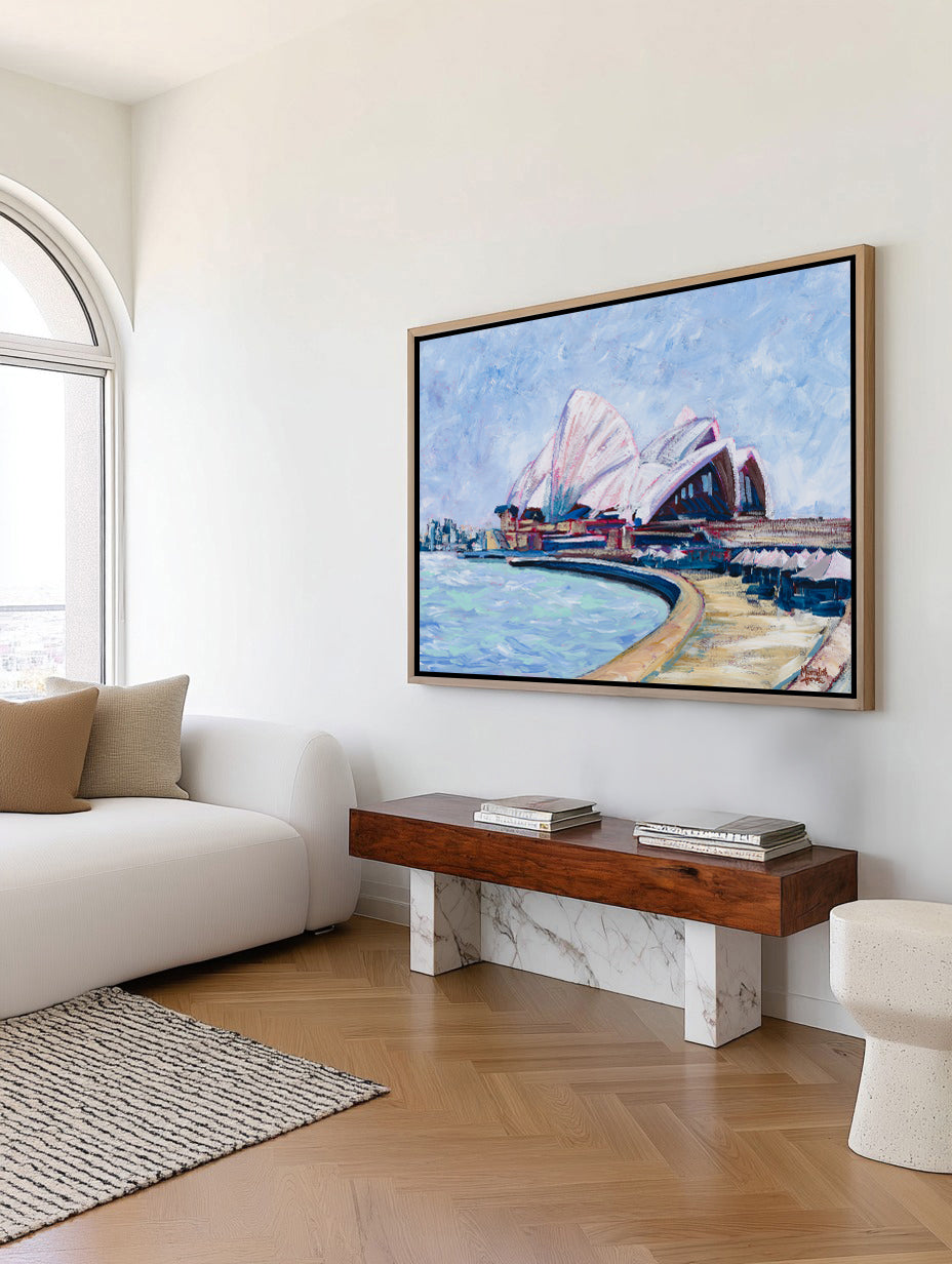 Sydney Opera House by Meredith Howse | Framed Canvas Art Print