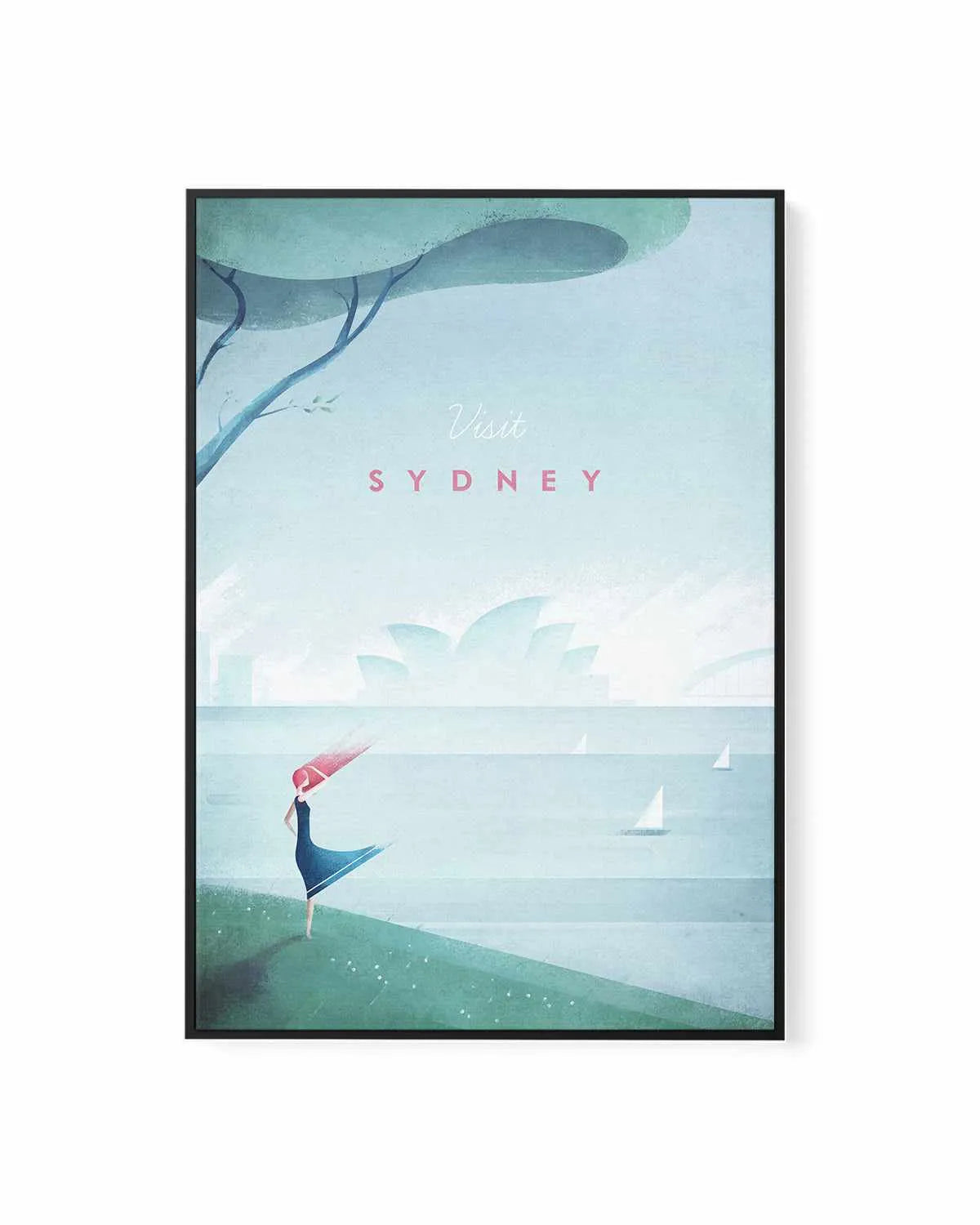 Sydney by Henry Rivers | Framed Canvas Art Print from Olive et Oriel where you can shop wallpaper and artworks online