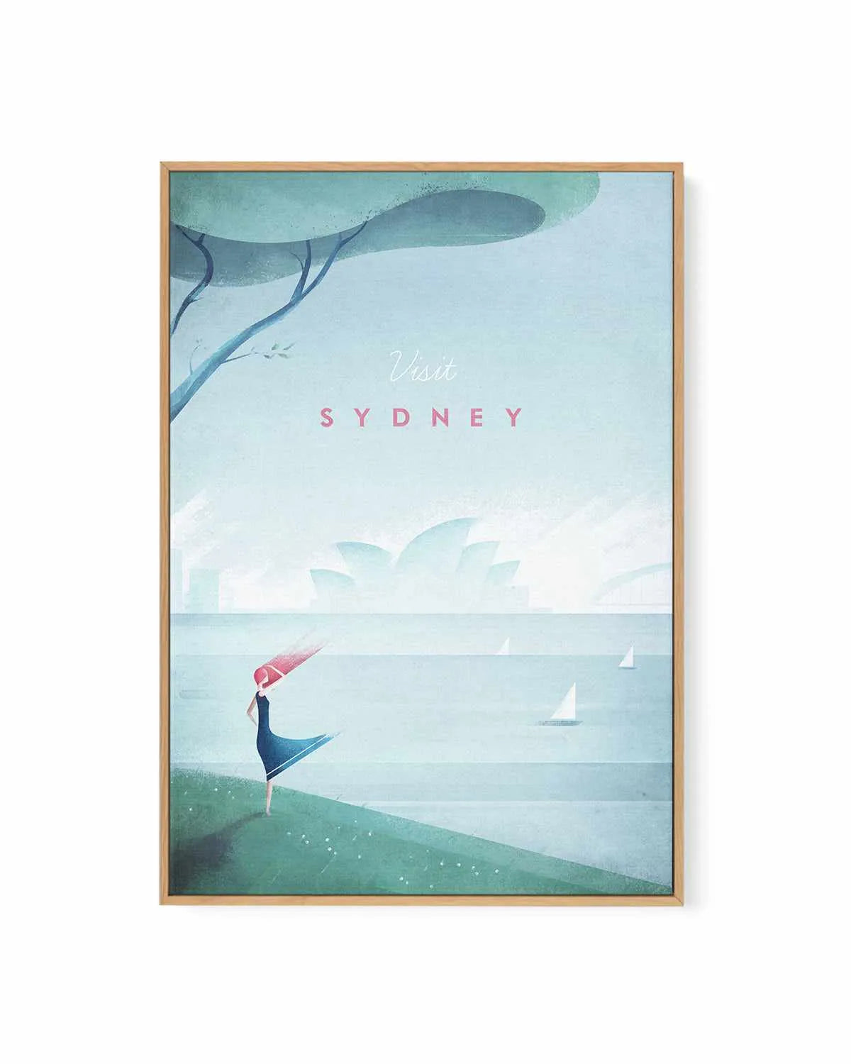 Sydney by Henry Rivers | Framed Canvas Art Print from Olive et Oriel where you can shop wallpaper and artworks online