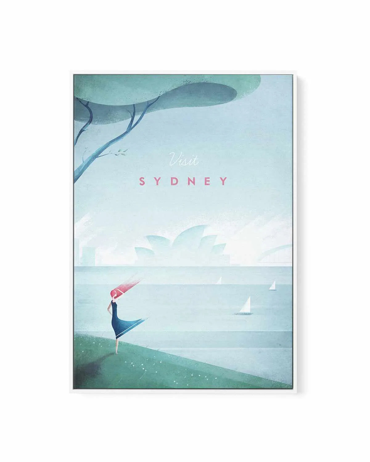 Sydney by Henry Rivers | Framed Canvas Art Print from Olive et Oriel where you can shop wallpaper and artworks online