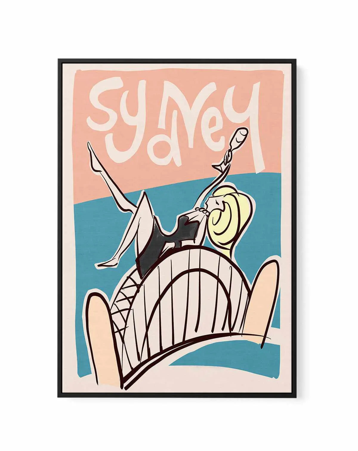 Sydney Bubbles | Framed Canvas Art Print from Olive et Oriel where you can shop wallpaper and artworks online