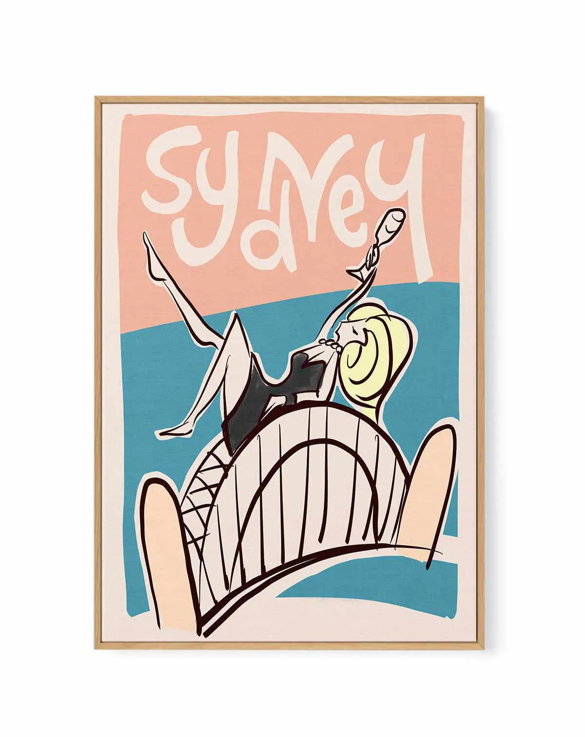 Sydney Bubbles | Framed Canvas Art Print from Olive et Oriel where you can shop wallpaper and artworks online