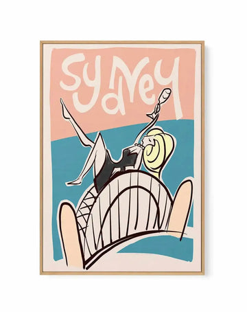 Sydney Bubbles | Framed Canvas Art Print from Olive et Oriel where you can shop wallpaper and artworks online