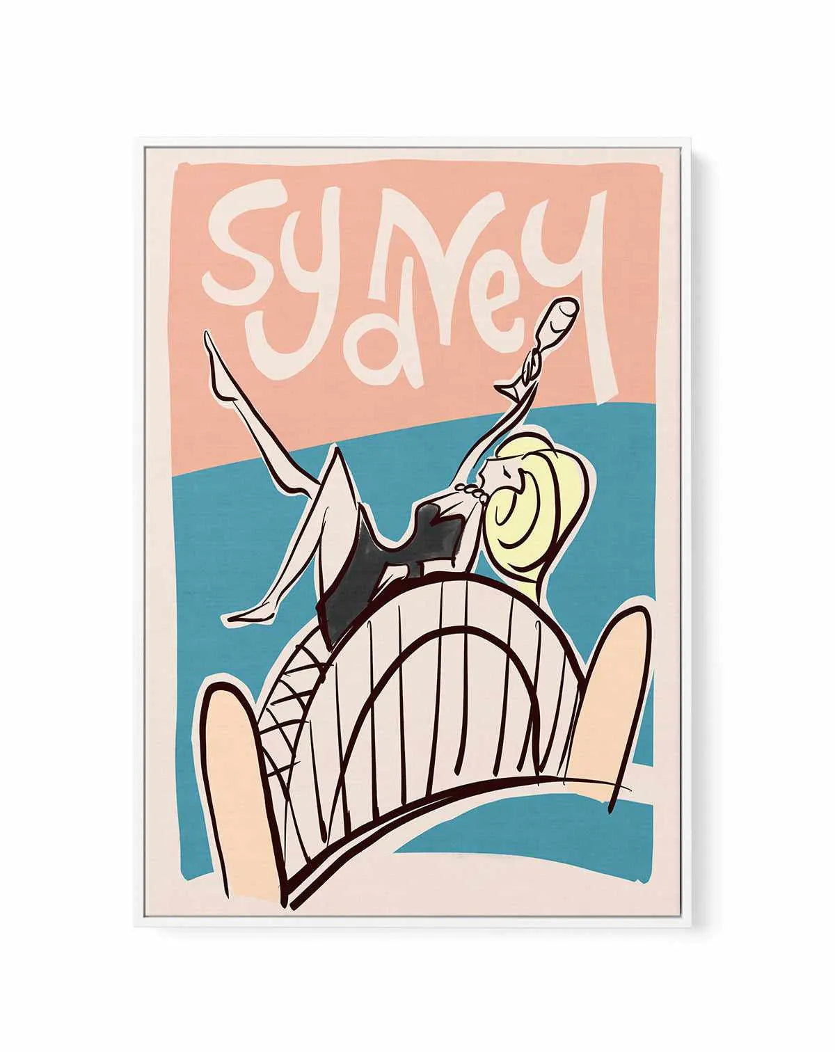 Sydney Bubbles | Framed Canvas Art Print from Olive et Oriel where you can shop wallpaper and artworks online