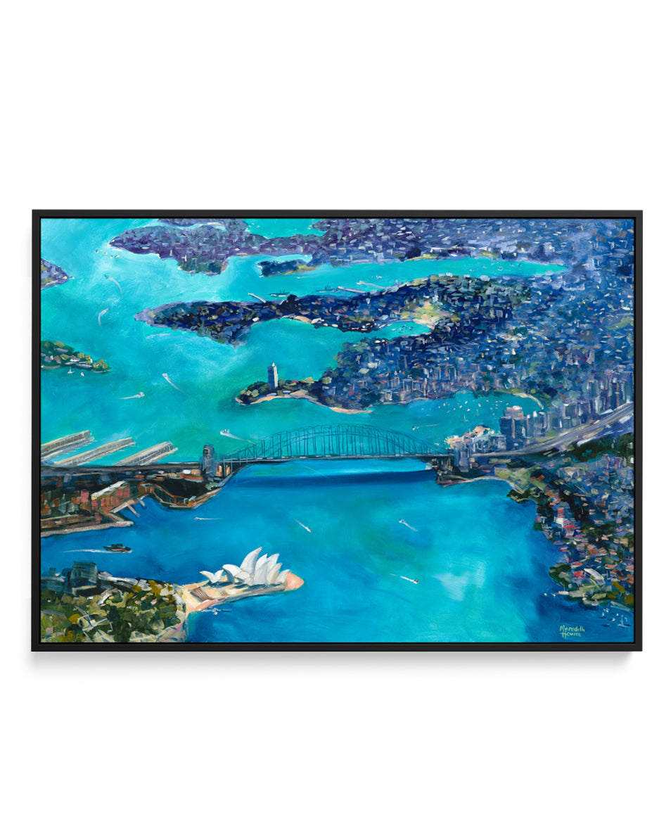 Sydney Harbour by Meredith Howse | Framed Canvas Art Print
