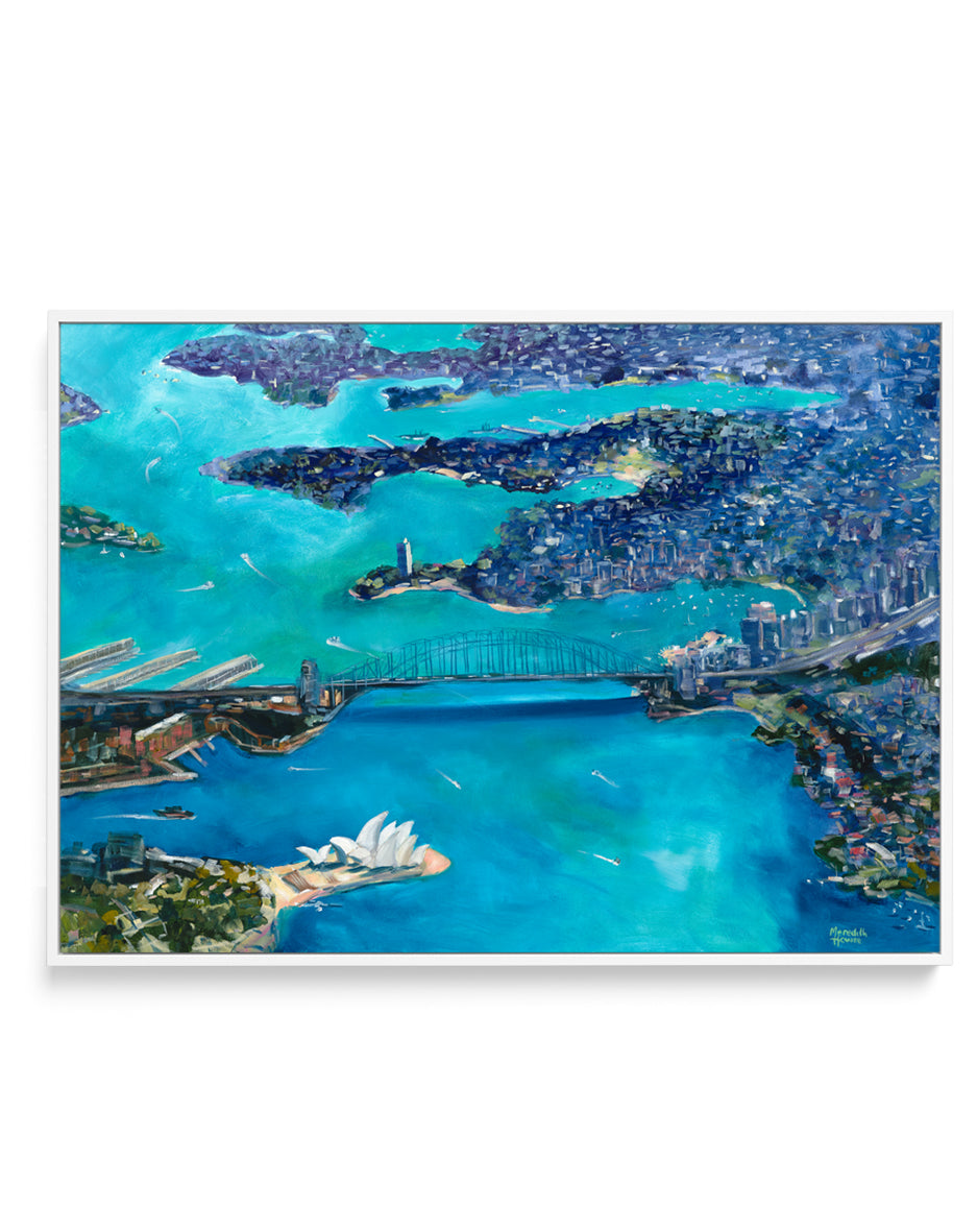 Sydney Harbour by Meredith Howse | Framed Canvas Art Print