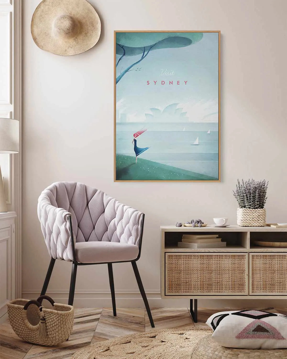 Sydney by Henry Rivers | Framed Canvas Art Print from Olive et Oriel where you can shop wallpaper and artworks online