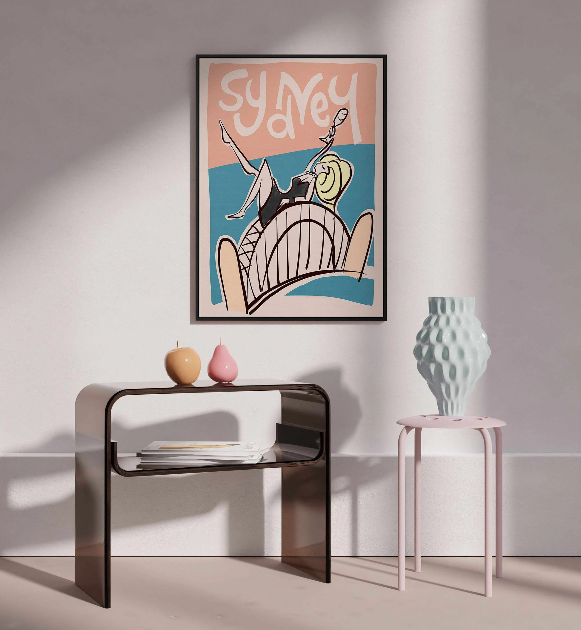Sydney Bubbles | Framed Canvas Art Print from Olive et Oriel where you can shop wallpaper and artworks online