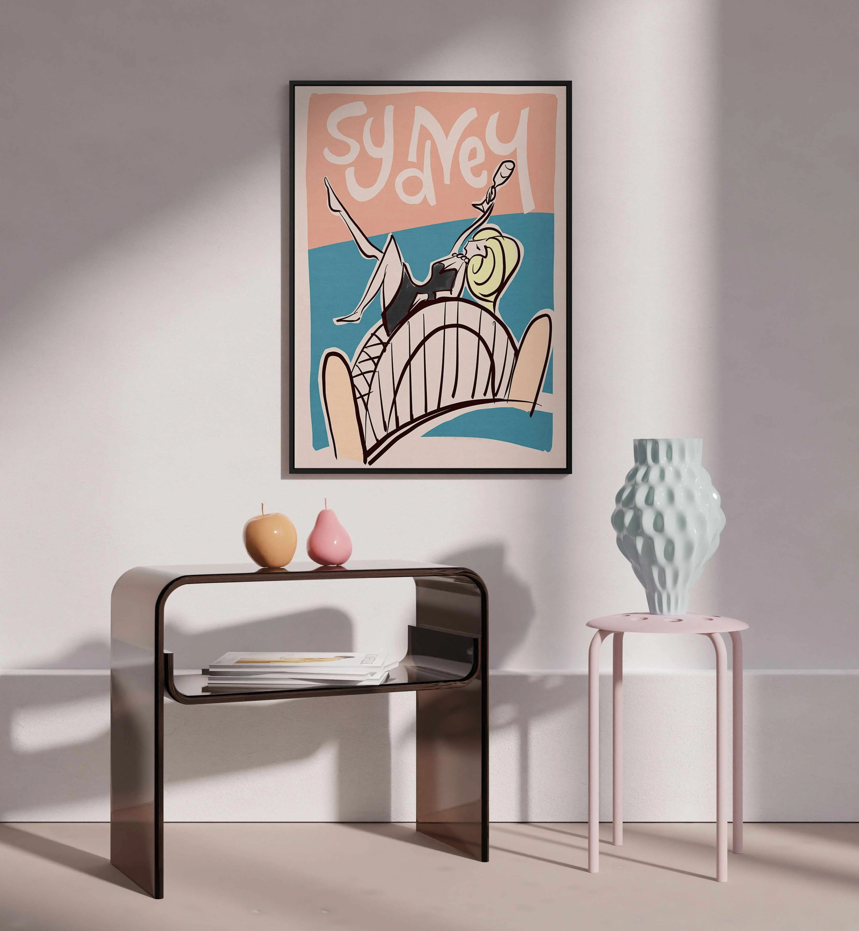 Sydney Bubbles | Framed Canvas Art Print from Olive et Oriel where you can shop wallpaper and artworks online