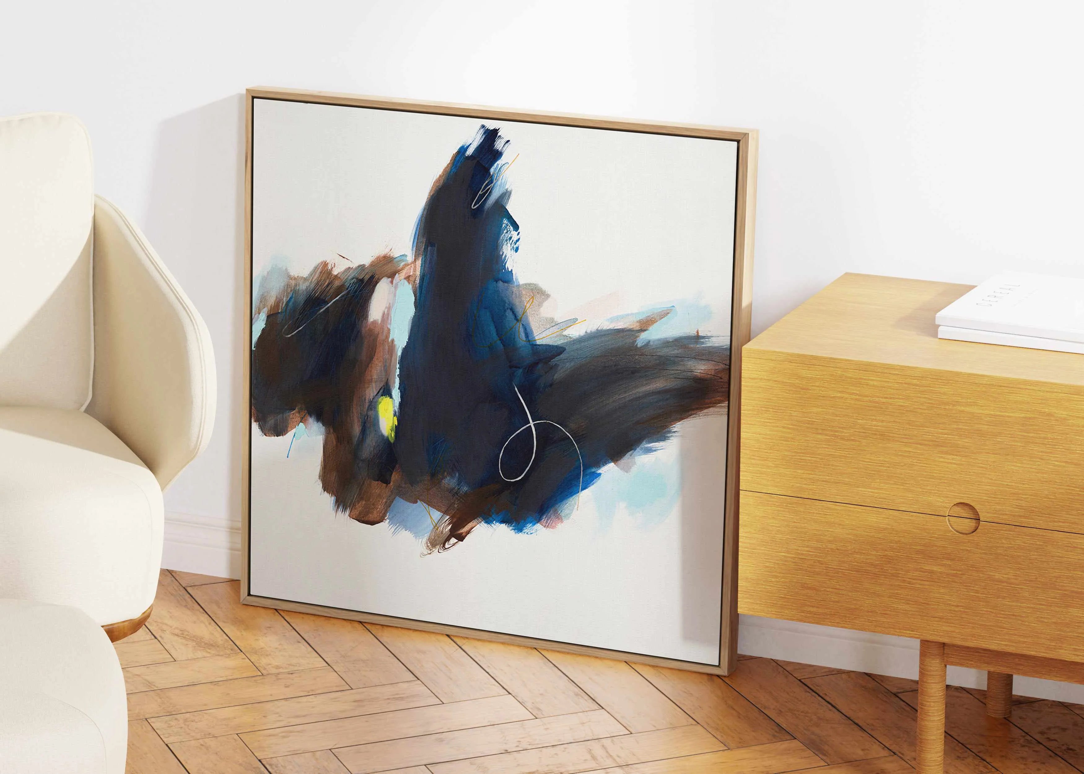 Symphonic II by Luana Asiata | Framed Canvas Art Print from Olive et Oriel where you can shop wallpaper and artworks online