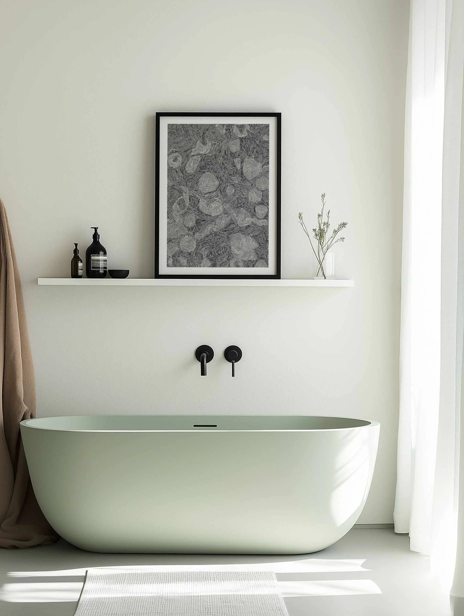 Systems | Black by Leah Cummins Art Print from Olive et Oriel where you can shop wallpaper and artworks online