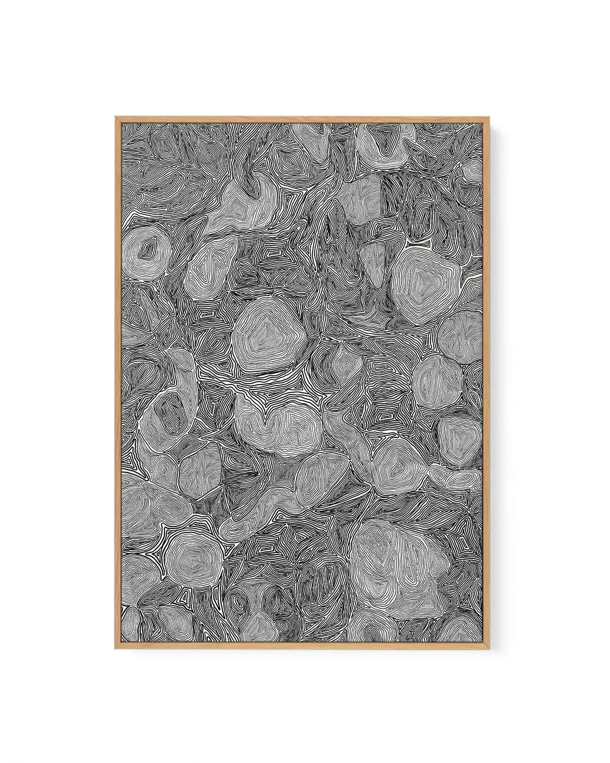 Systems | Black by Leah Cummins | Framed Canvas Art Print from Olive et Oriel where you can shop wallpaper and artworks online