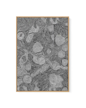 Systems | Black by Leah Cummins | Framed Canvas Art Print from Olive et Oriel where you can shop wallpaper and artworks online