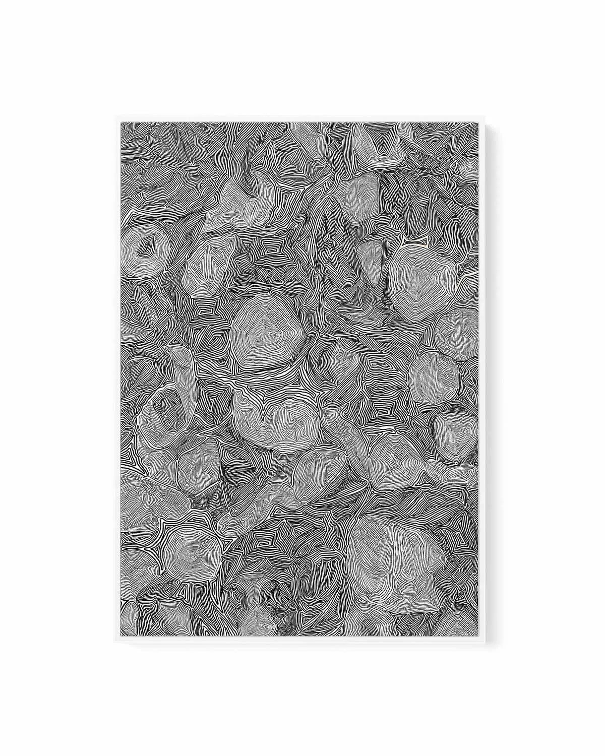 Systems | Black by Leah Cummins | Framed Canvas Art Print from Olive et Oriel where you can shop wallpaper and artworks online