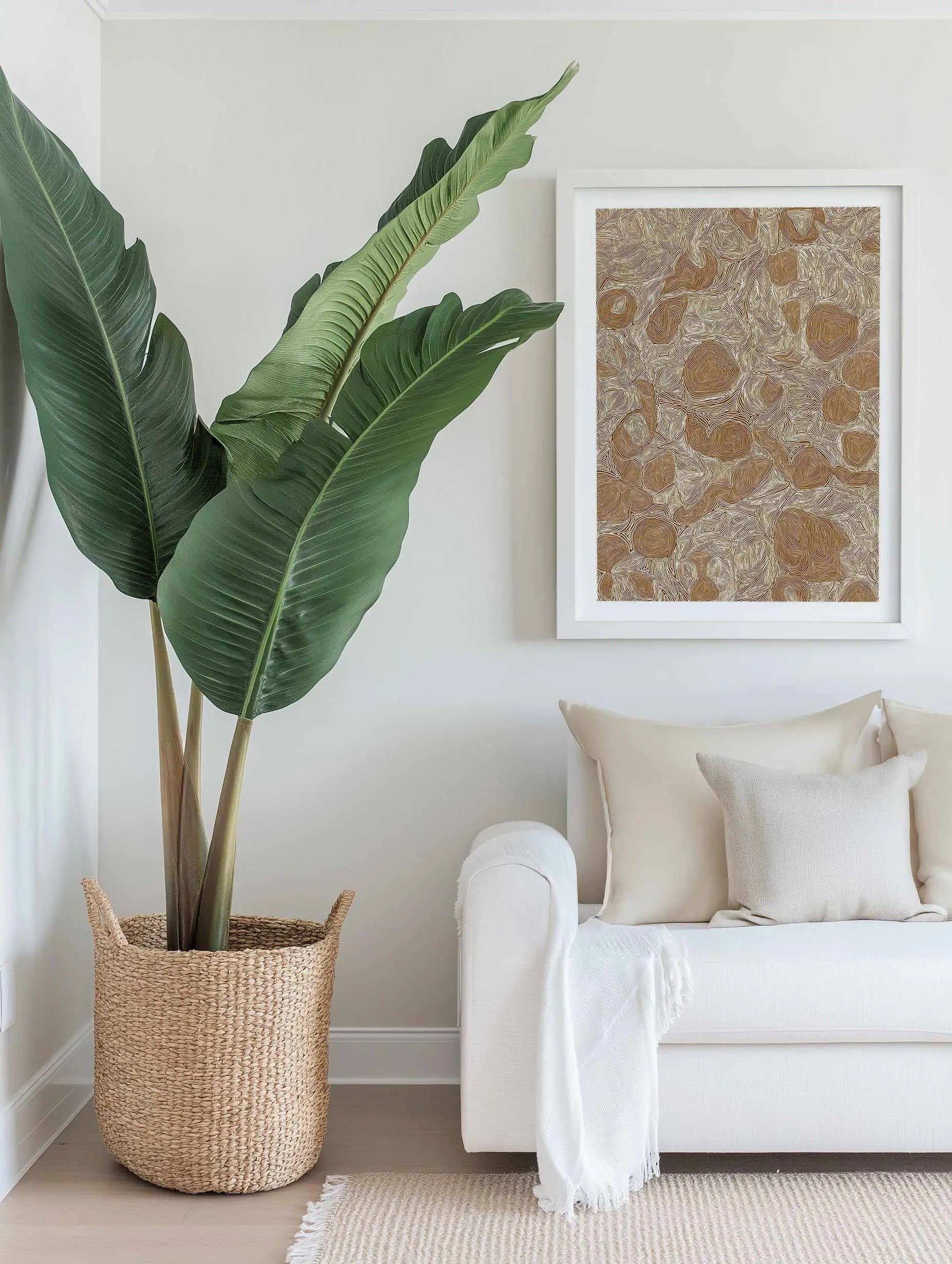 Systems | Brown Ochre by Leah Cummins Art Print from Olive et Oriel where you can shop wallpaper and artworks online