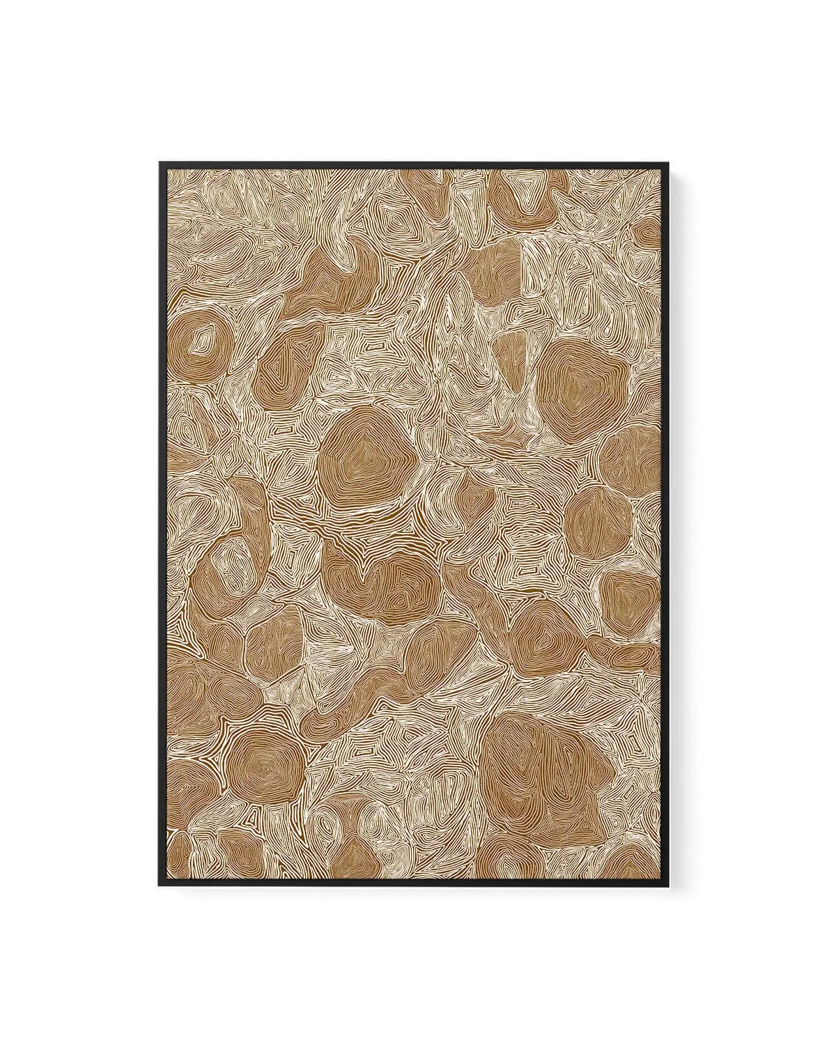 Systems | Brown Ochre by Leah Cummins | Framed Canvas Art Print from Olive et Oriel where you can shop wallpaper and artworks online