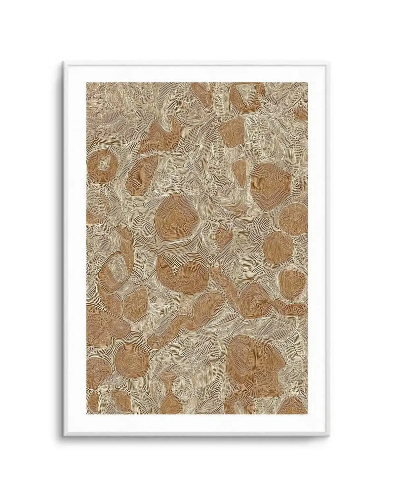 Systems | Brown Ochre by Leah Cummins Art Print from Olive et Oriel where you can shop wallpaper and artworks online