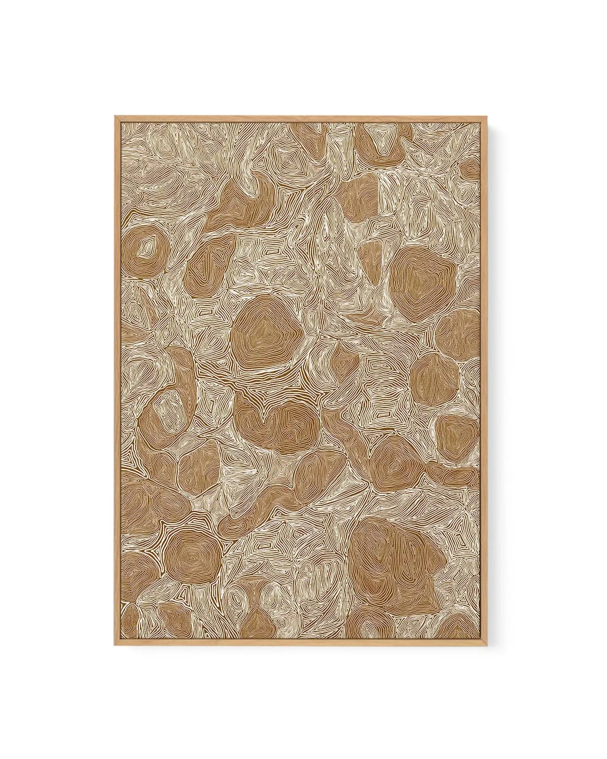 Systems | Brown Ochre by Leah Cummins | Framed Canvas Art Print from Olive et Oriel where you can shop wallpaper and artworks online