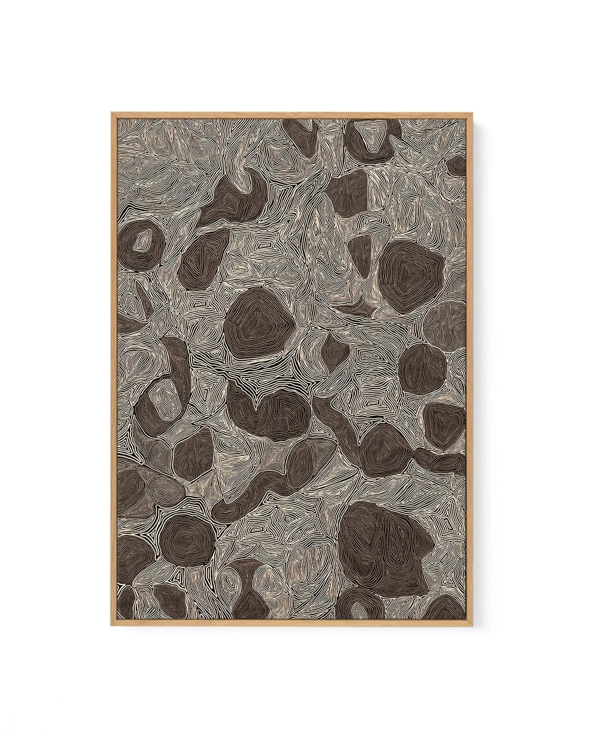 Systems | Burnt Brown by Leah Cummins | Framed Canvas Art Print from Olive et Oriel where you can shop wallpaper and artworks online