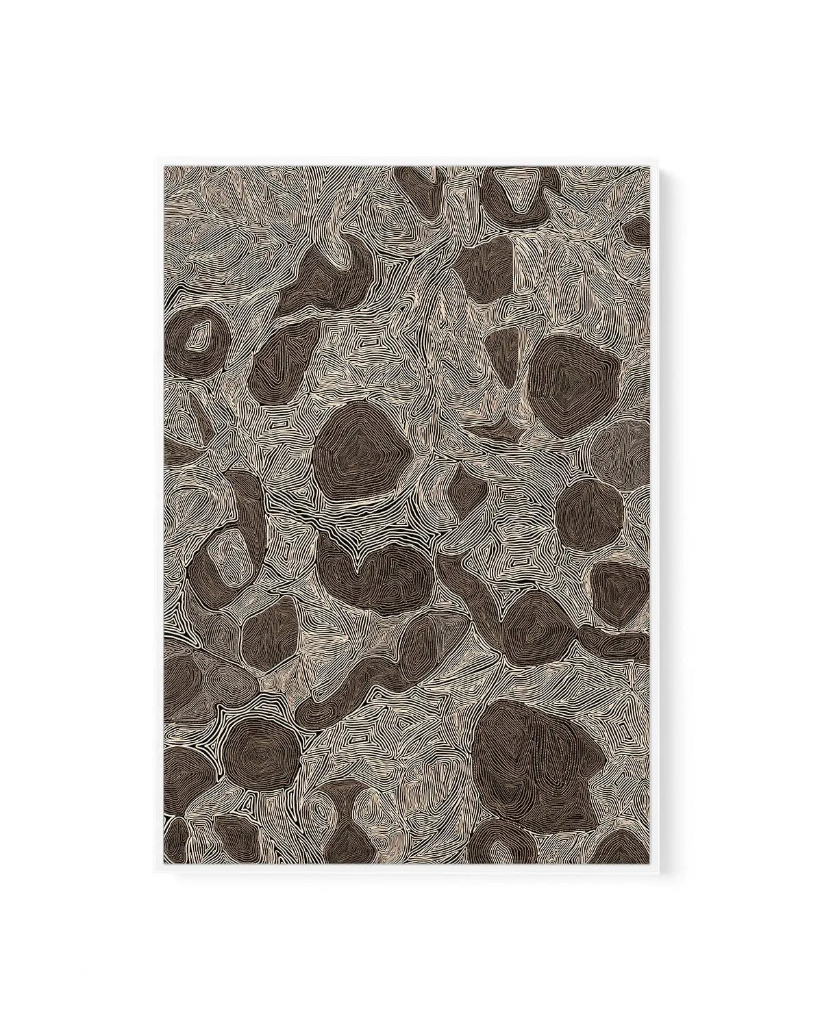 Systems | Burnt Brown by Leah Cummins | Framed Canvas Art Print from Olive et Oriel where you can shop wallpaper and artworks online