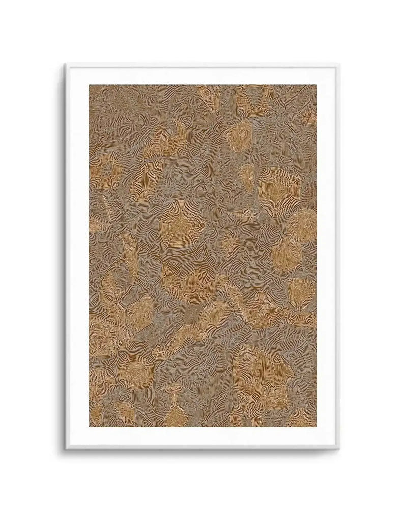 Systems | Burnt Ochre by Leah Cummins Art Print from Olive et Oriel where you can shop wallpaper and artworks online
