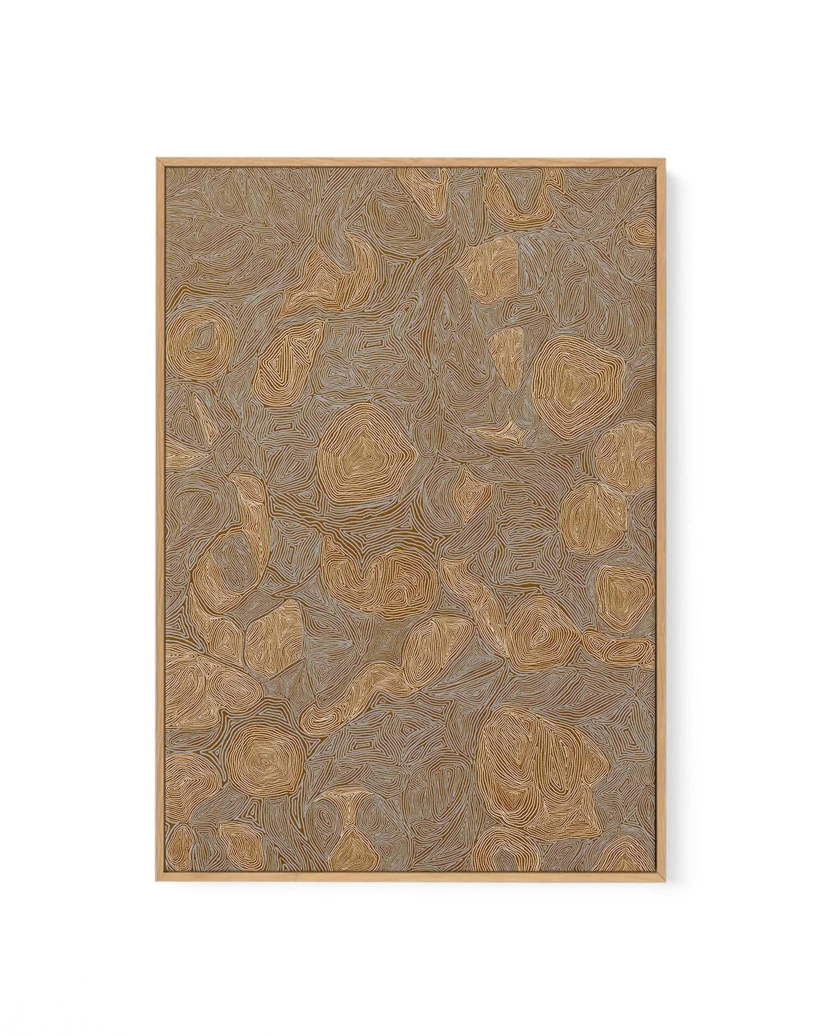 Systems | Burnt Ochre by Leah Cummins | Framed Canvas Art Print from Olive et Oriel where you can shop wallpaper and artworks online