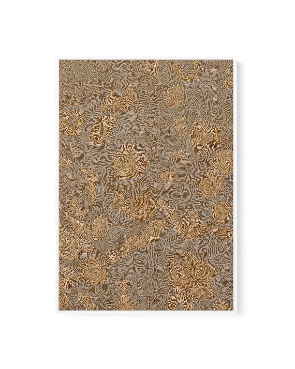 Systems | Burnt Ochre by Leah Cummins | Framed Canvas Art Print from Olive et Oriel where you can shop wallpaper and artworks online