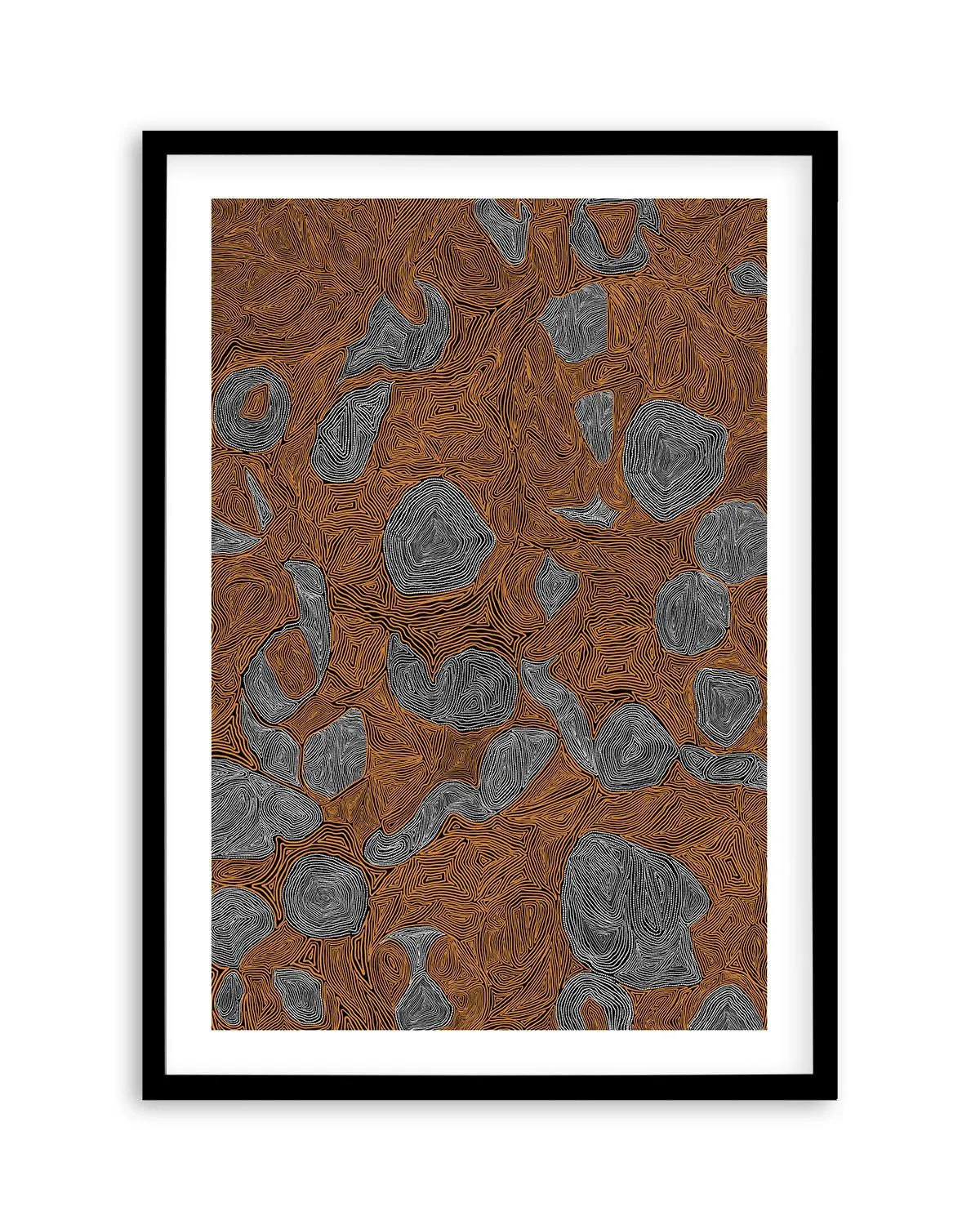 Systems | Burnt Orange by Leah Cummins Art Print from Olive et Oriel where you can shop wallpaper and artworks online