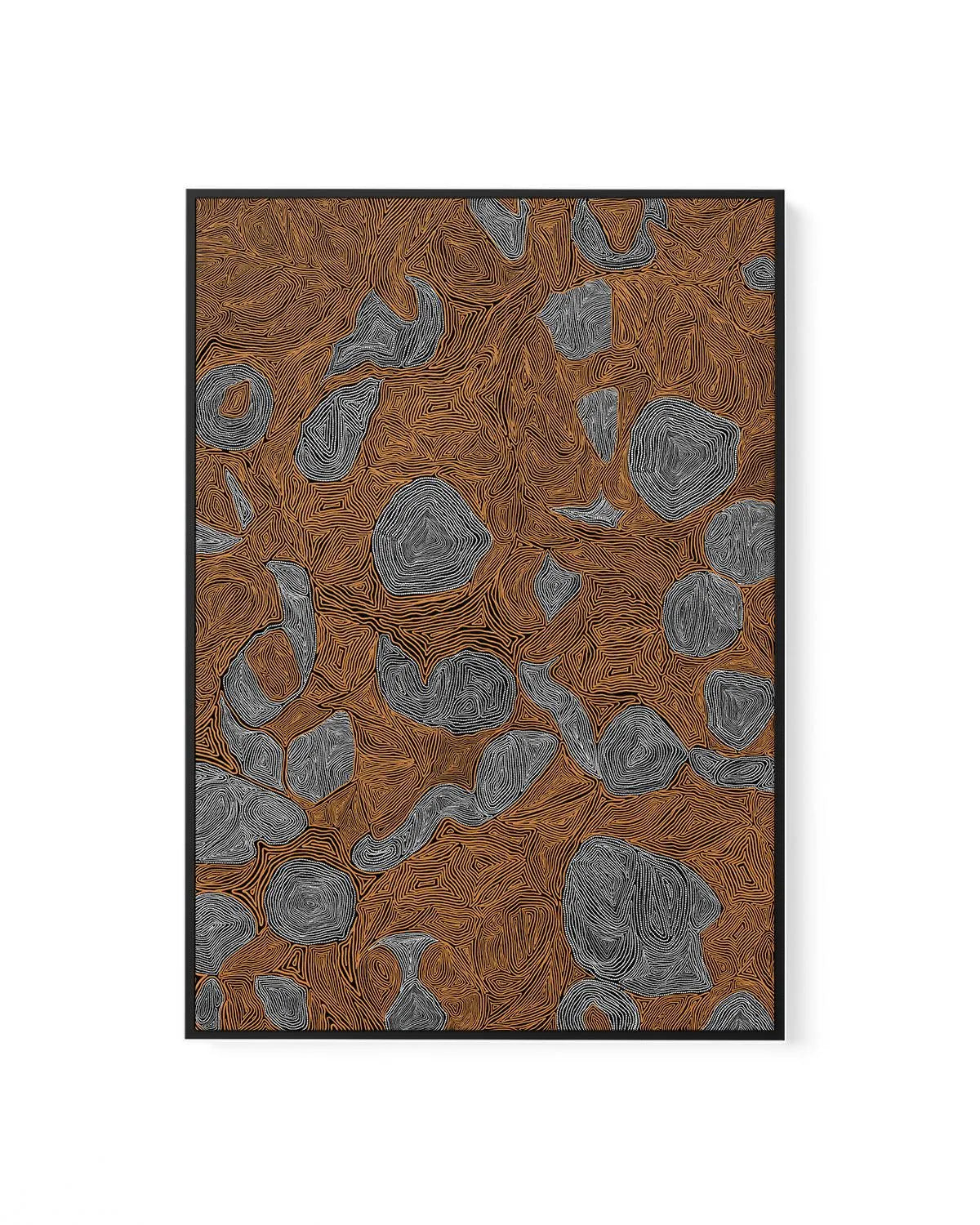 Systems | Burnt Orange by Leah Cummins | Framed Canvas Art Print from Olive et Oriel where you can shop wallpaper and artworks online