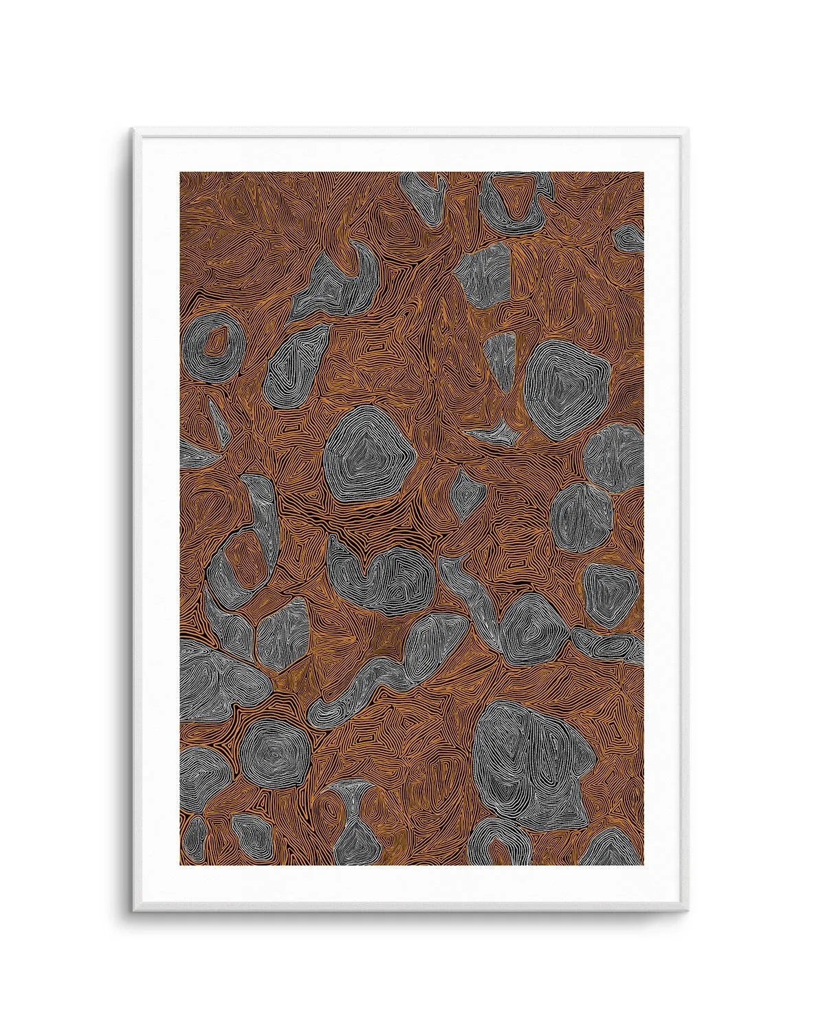 Systems | Burnt Orange by Leah Cummins Art Print from Olive et Oriel where you can shop wallpaper and artworks online