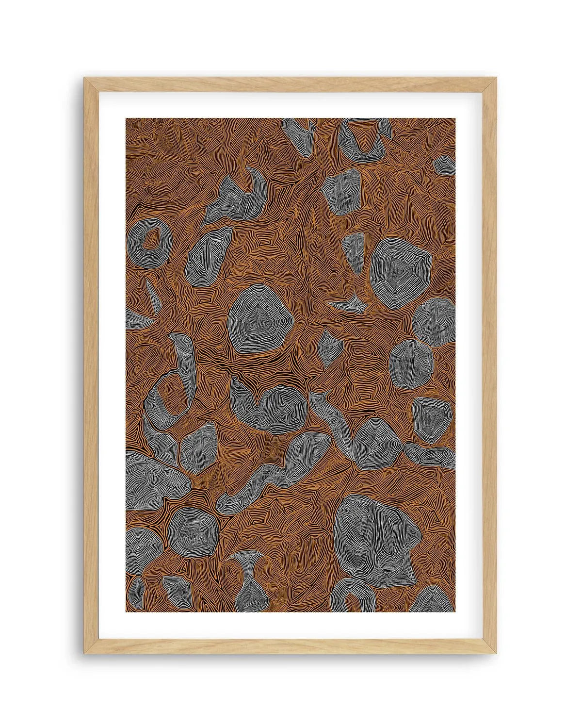 Systems | Burnt Orange by Leah Cummins Art Print from Olive et Oriel where you can shop wallpaper and artworks online