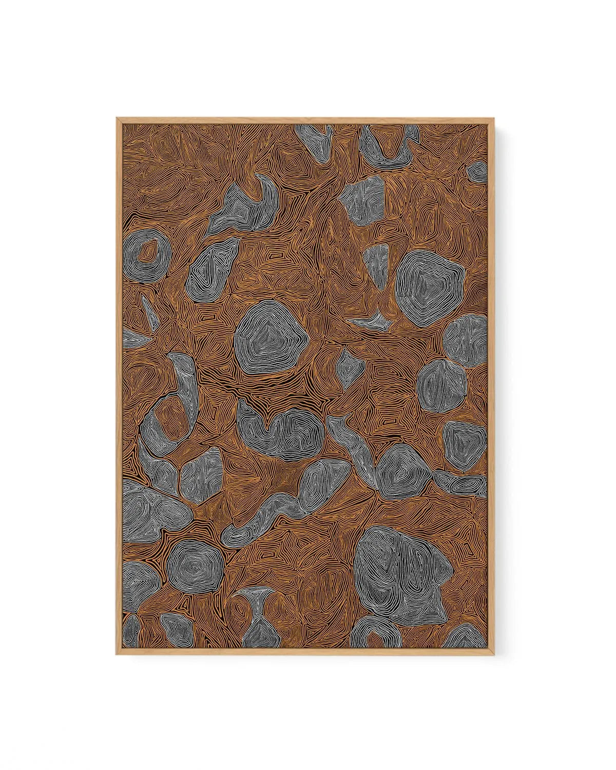 Systems | Burnt Orange by Leah Cummins | Framed Canvas Art Print from Olive et Oriel where you can shop wallpaper and artworks online