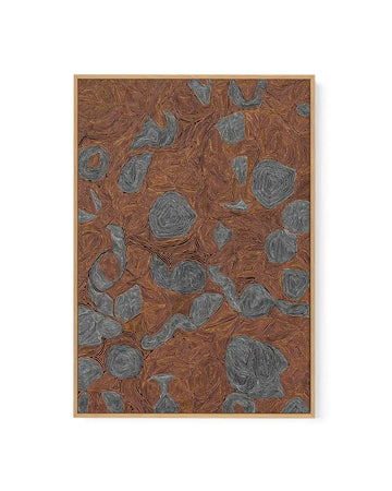Systems | Burnt Orange by Leah Cummins | Framed Canvas Art Print from Olive et Oriel where you can shop wallpaper and artworks online